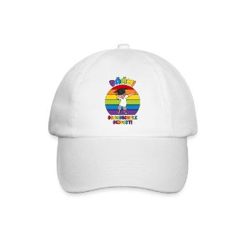 Abschluss Grundschule 2026 Bääm Schule gerockt - Baseballkappe - Weiß/Weiß - Vorne