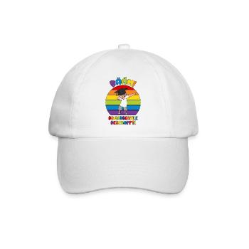 Abschluss Grundschule 2026 Bääm Schule geschafft - Baseballkappe - Weiß/Weiß - Vorne
