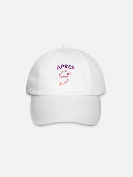 Apres Ski Skiing - Baseballkappe - Weiß/Weiß