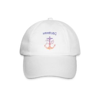 Hamburg Diggi - Baseballkappe - Weiß/Weiß - Vorne