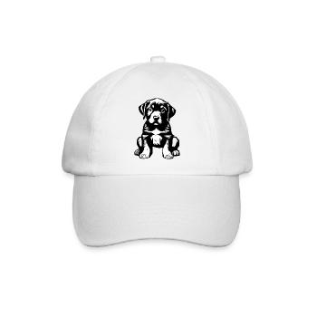 Hund Geschenk Hunde Labrador Haustier Hundehalter - Baseballkappe - Weiß/Weiß - Vorne