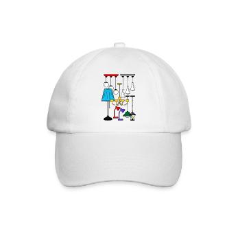 Beleuchtung Lampen Shop - Baseballkappe - Weiß/Weiß - Vorne