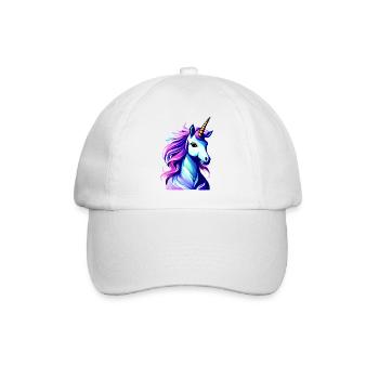 Einhorn Fabeltier Mädchen Einhörner Unicorn - Baseballkappe - Weiß/Weiß - Vorne