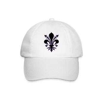 Schwarze Lilie - Baseballkappe - Weiß/Weiß - Vorne