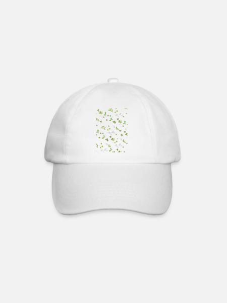 Herbstblätter Sommerblätter Muster - Baseballkappe - Weiß/Weiß