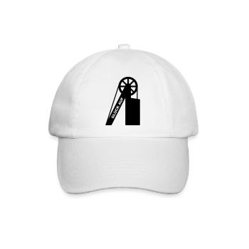 Glück Auf Förderturm - Baseballkappe - Weiß/Weiß - Vorne