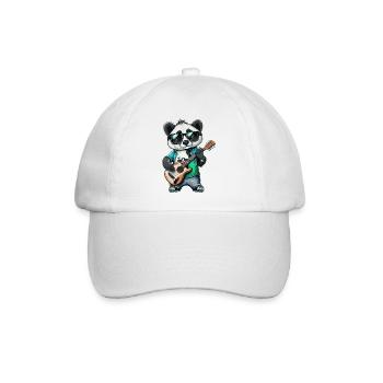 Panda Wippe - Baseballkappe - Weiß/Weiß - Vorne