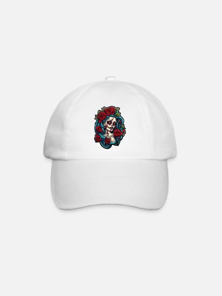 Zombie Girl - Baseballkappe - Weiß/Weiß