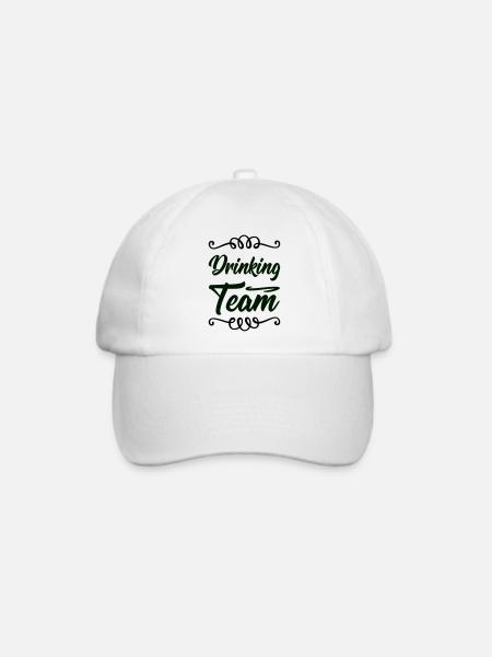 drinking team - Baseballkappe - Weiß/Weiß