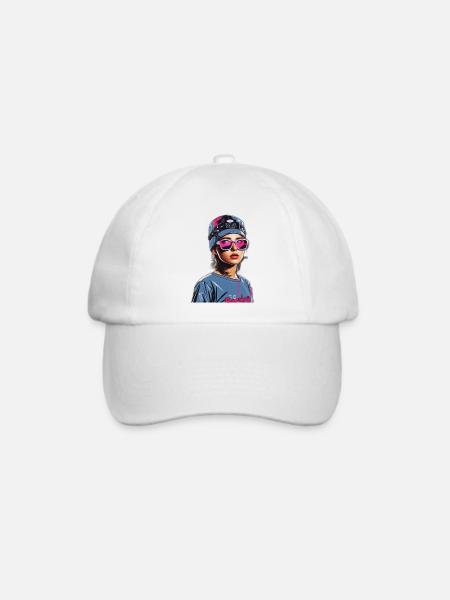 Raver in Berlin - Baseballkappe - Weiß/Weiß
