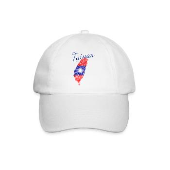 Taiwan - Baseballkappe - Weiß/Weiß - Vorne