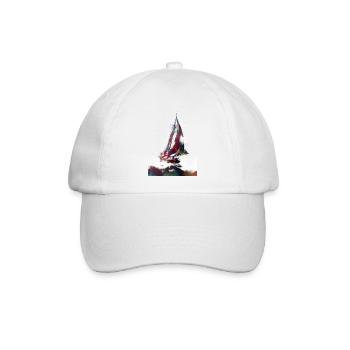 Segelsport Kunst #sailing - Baseballkappe - Weiß/Weiß - Vorne