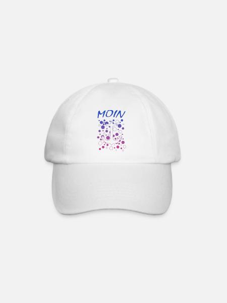 Moin - Baseballkappe - Weiß/Weiß