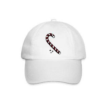 Candy Cane - Baseballkappe - Weiß/Weiß - Vorne