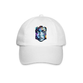 Graffiti Street Art Sprühfarben Cooler Künstler Retro - Baseballkappe - Weiß/Weiß - Vorne