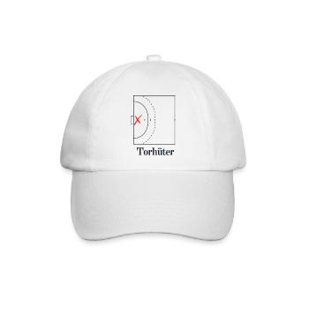 Handball - Torhüter - Baseballkappe - Weiß/Weiß - Vorne