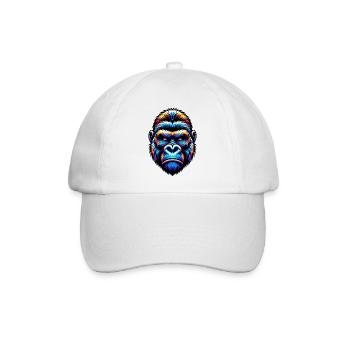 Gorilla - Baseballkappe - Weiß/Weiß - Vorne