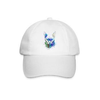 Bunte Katzen - Baseballkappe - Weiß/Weiß - Vorne