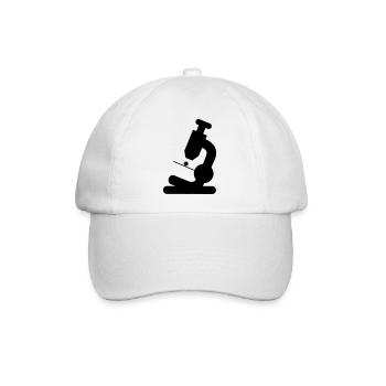 Mikroskop - Baseballkappe - Weiß/Weiß - Vorne