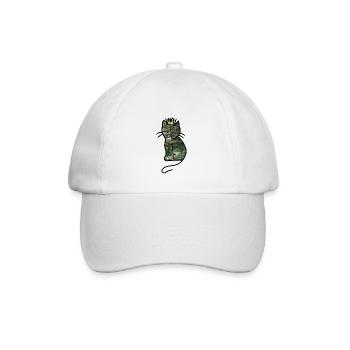 Katze Wald Königin Fantasy Katzen Märchenfigur - Baseballkappe - Weiß/Weiß - Vorne