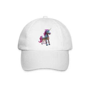 Pastell-Einhornblüte - Baseballkappe - Weiß/Weiß - Vorne