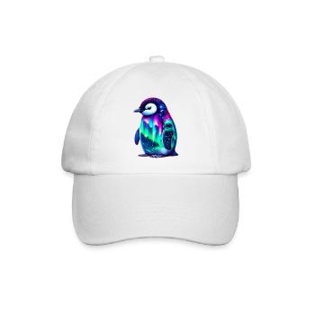 Aurora Borealis Pinguin - Baseballkappe - Weiß/Weiß - Vorne
