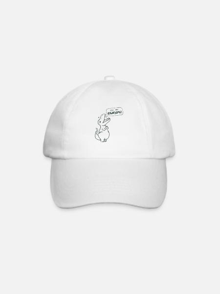 Süßer Dino Spruch "You are Rawrsome" - Baseballkappe - Weiß/Weiß