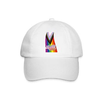 Pride Spectrum: LGBTQIA+ Celebration - Baseballkappe - Weiß/Weiß - Vorne