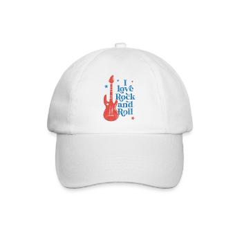 Ich liebe Rock'n'Roll - Baseballkappe - Weiß/Weiß - Vorne