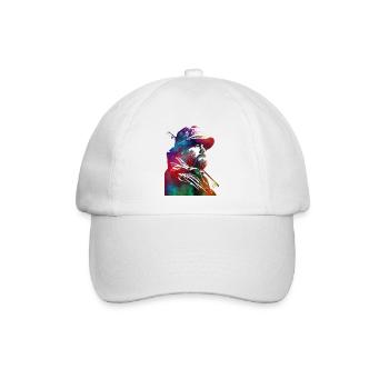 Angelsport Kunst #fishing - Baseballkappe - Weiß/Weiß - Vorne