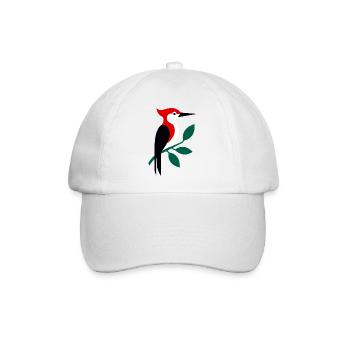 Specht - Baseballkappe - Weiß/Weiß - Vorne
