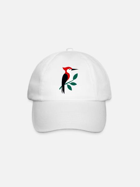 Specht - Baseballkappe - Weiß/Weiß