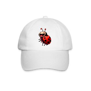 Marienkäfer - Baseballkappe - Weiß/Weiß - Vorne