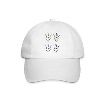 lavendel - Baseballkappe - Weiß/Weiß - Vorne