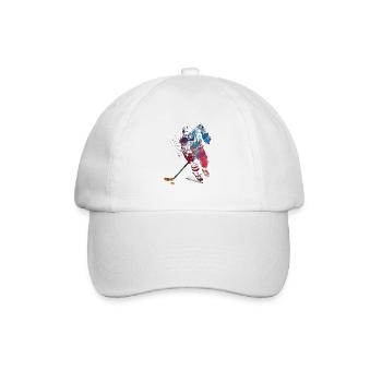 Sport-Hockeyspieler - Baseballkappe - Weiß/Weiß - Vorne