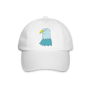 adler türkis - Baseballkappe - Weiß/Weiß - Vorne