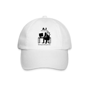 A.I - Künstliches Interesse: Vortäuschen von Begeisterung für mich - Baseballkappe - Weiß/Weiß - Vorne