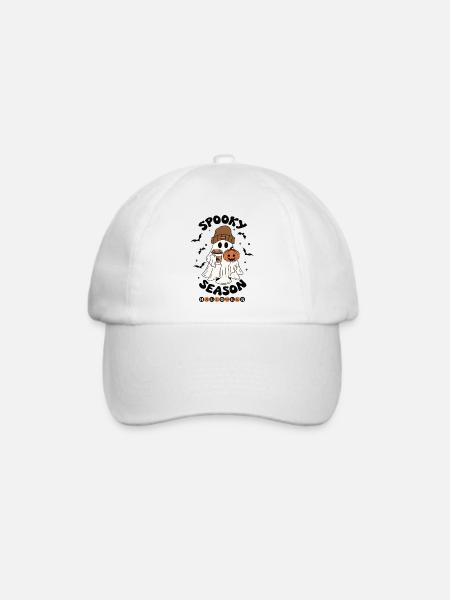 Gruselige Jahreszeit Helloween - Baseballkappe - Weiß/Weiß