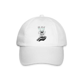 Samen der Güte pflanzen - Baseballkappe - Weiß/Weiß - Vorne