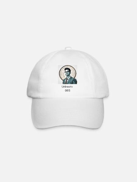 Unkreativ 2 - Baseballkappe - Weiß/Weiß