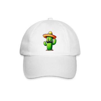 Kaktus - Baseballkappe - Weiß/Weiß - Vorne