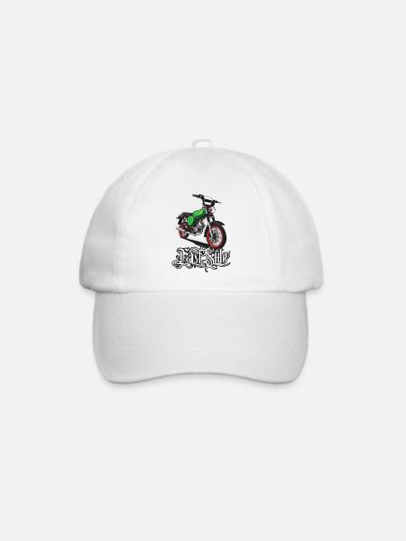 S51 (grün) // Illustration - Baseballkappe - Weiß/Weiß