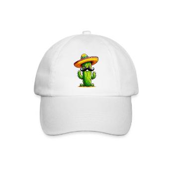 Kaktus - Baseballkappe - Weiß/Weiß - Vorne