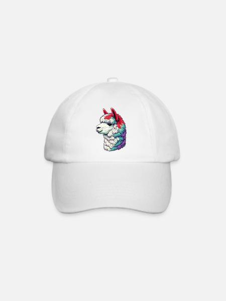 Alpaka - Baseballkappe - Weiß/Weiß