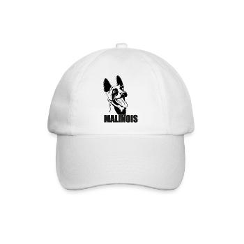 Belgischer Malinois Belgischer Malinois - Baseballkappe - Weiß/Weiß - Vorne