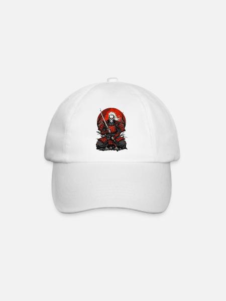 Uralte Samurai - Baseballkappe - Weiß/Weiß
