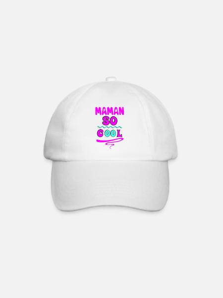 Coole Mama - Baseballkappe - Weiß/Weiß