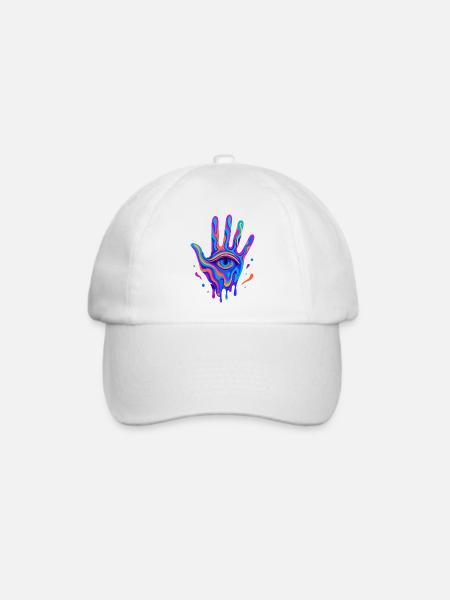 Mystik Hand - Baseballkappe - Weiß/Weiß