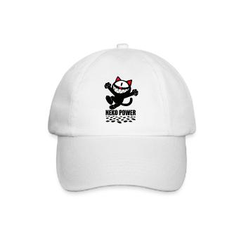 Neko power - Baseballkappe - Weiß/Weiß - Vorne