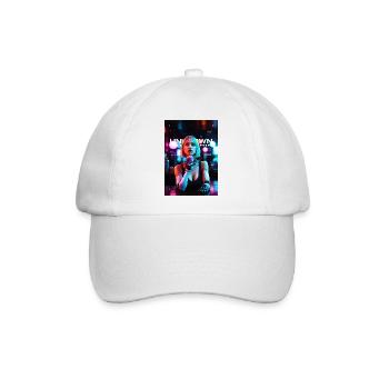 Neon dreams - Baseballkappe - Weiß/Weiß - Vorne